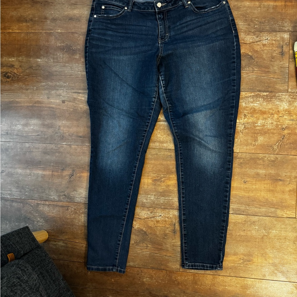 Jennifer Lopez Blue Skinny Jeans Sleek Fit